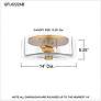 6_Quoizel Kaplan 14" Wide Aged Brass 2-Light Ceiling Light more views