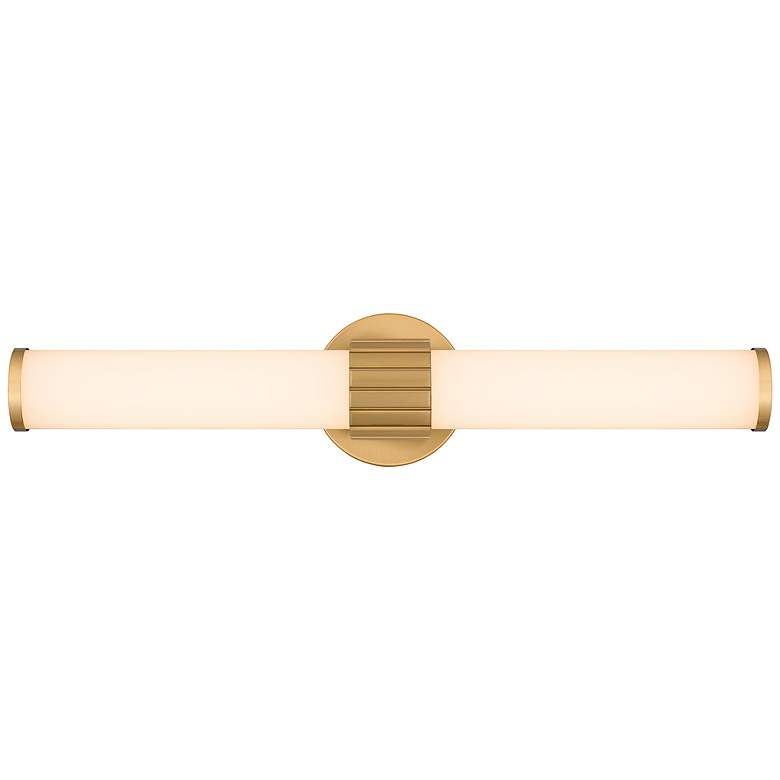 Image 1 Quoizel Kaye 22 1/2" Wide Aged Brass 2-Light LED Bath Light