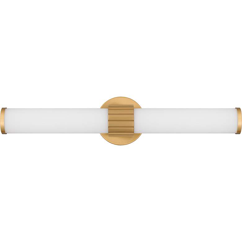 Image 2 Quoizel Kaye 22 1/2" Wide Aged Brass 2-Light LED Bath Light more views