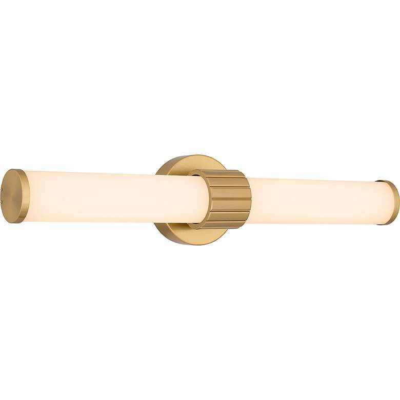 Image 3 Quoizel Kaye 22 1/2" Wide Aged Brass 2-Light LED Bath Light more views