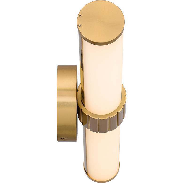 Image 4 Quoizel Kaye 22 1/2" Wide Aged Brass 2-Light LED Bath Light more views