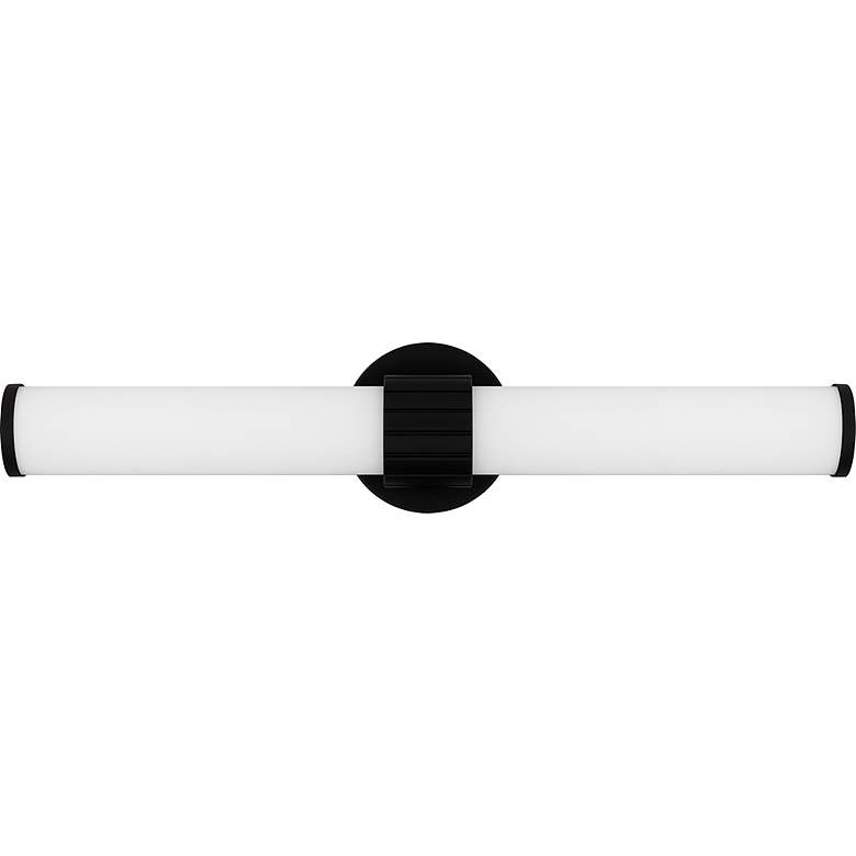 Image 4 Quoizel Kaye 22 1/2" Wide Matte Black LED Bath Light more views