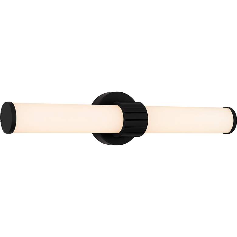 Image 5 Quoizel Kaye 22 1/2" Wide Matte Black LED Bath Light more views