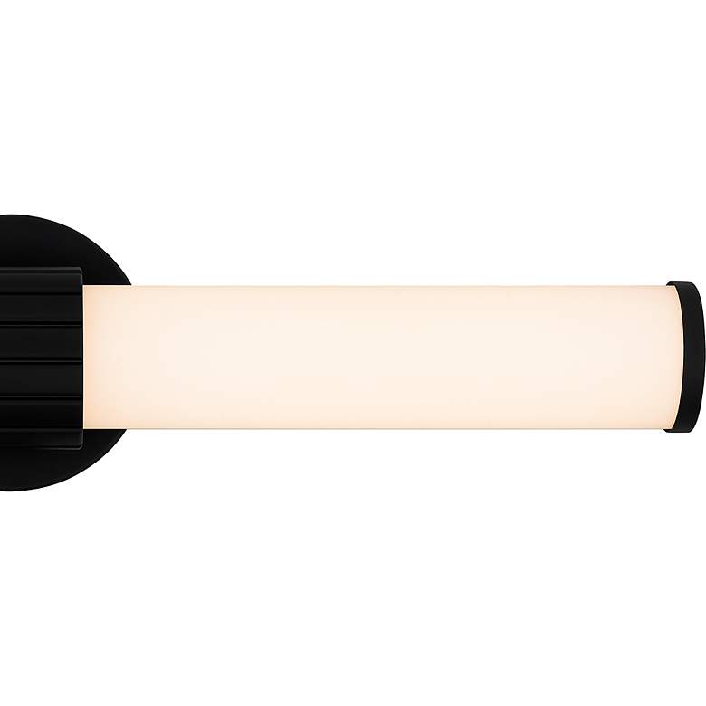 Image 7 Quoizel Kaye 22 1/2" Wide Matte Black LED Bath Light more views