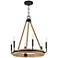 Quoizel Kearney 25 1/2"W Western Bronze 6-Light Chandelier