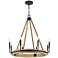 Quoizel Kearney 31 1/4"W Western Bronze 8-Light Chandelier