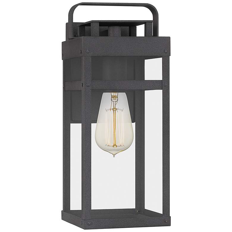 Image 3 Quoizel Keaton 13 1/2 inch High Mottled Black Outdoor Wall Light