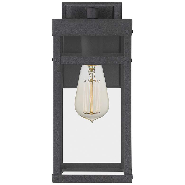 Image 6 Quoizel Keaton 13 1/2" High Mottled Black Outdoor Wall Light more views