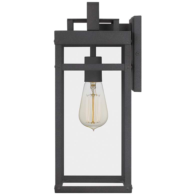 Image 5 Quoizel Keaton 16 inch High Mottled Black Outdoor Wall Light more views
