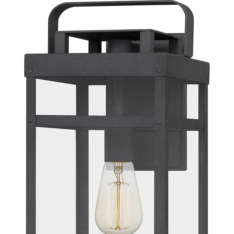 Quoizel Keaton 18 1/2&quot; High Mottled Black Outdoor Wall Light more views