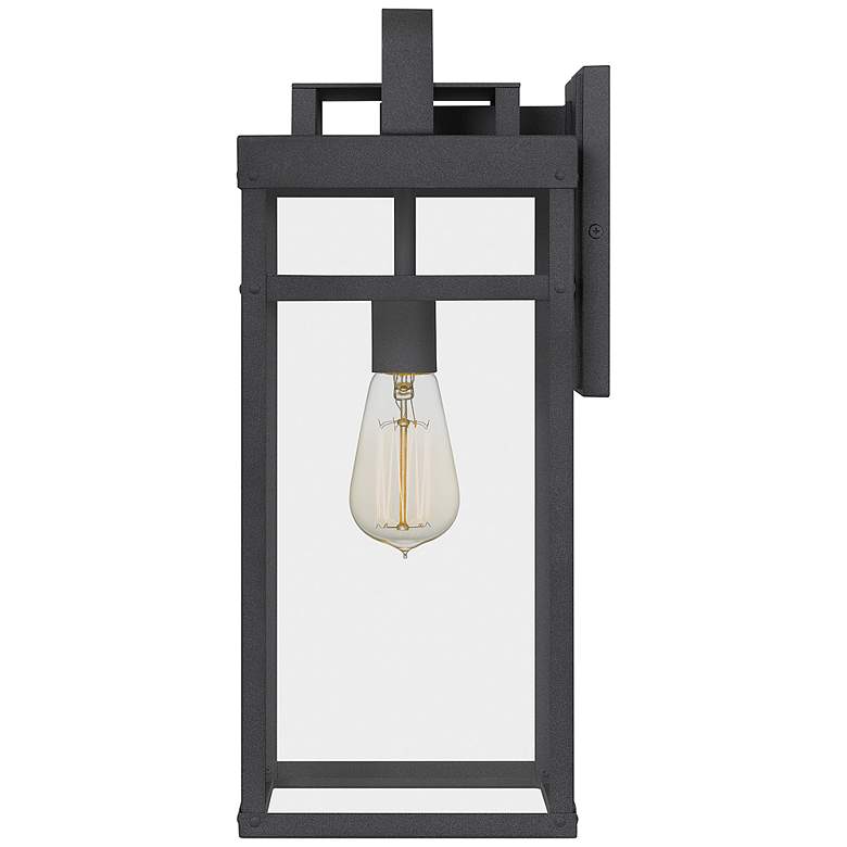 Quoizel Keaton 18 1/2&quot; High Mottled Black Outdoor Wall Light more views