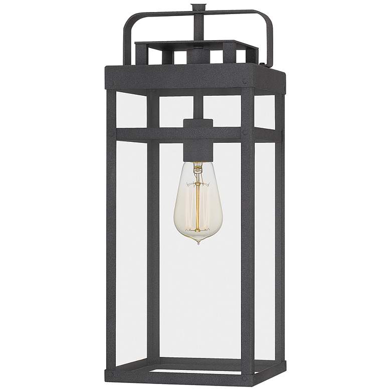 Image 4 Quoizel Keaton 21 inch High Mottled Black Hanging Outdoor Light more views
