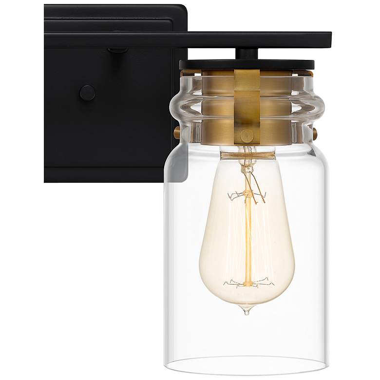Image 5 Quoizel Keesey 8 3/4" High Matte Black 2-Light Wall Sconce more views