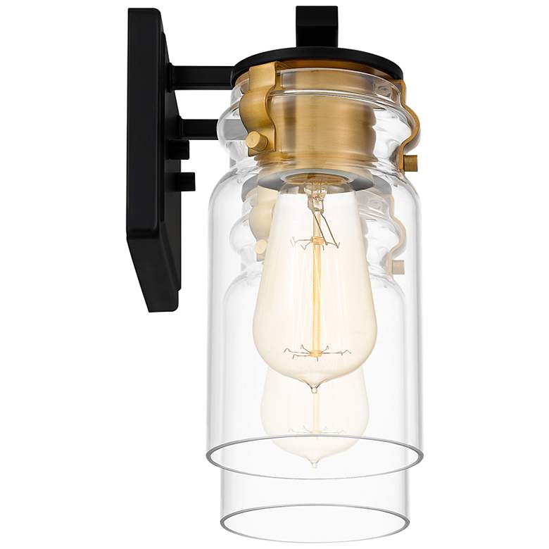Image 6 Quoizel Keesey 8 3/4" High Matte Black 2-Light Wall Sconce more views
