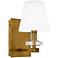 Quoizel Kelsey Glen 9 1/2" High Weathered Brass Wall Sconce