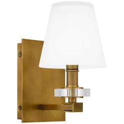Quoizel Kelsey Glen 9 1/2&quot; High Weathered Brass Wall Sconce