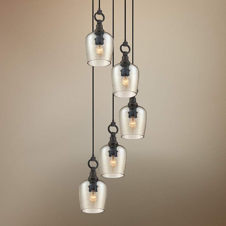 Image 1 Quoizel Kendrick 18" Wide Bronze Multi Light Pendant