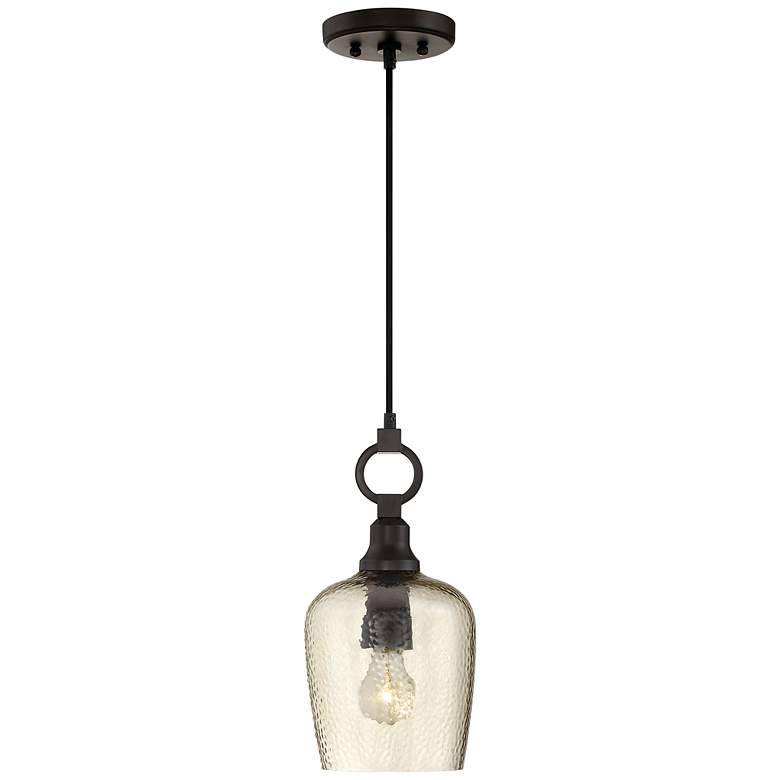 Image 2 Quoizel Kendrick 7" Wide Western Bronze Mini Pendant more views