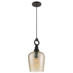Quoizel Kendrick 9 1/4" Wide Western Bronze Mini Pendant