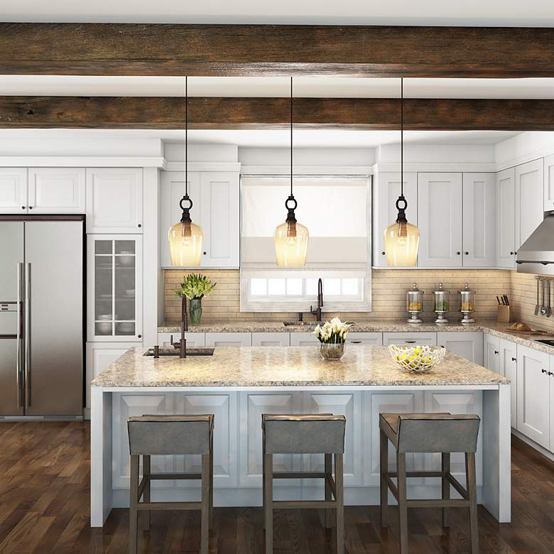 Image 4 Quoizel Kendrick 9 1/4" Wide Western Bronze Mini Pendant more views