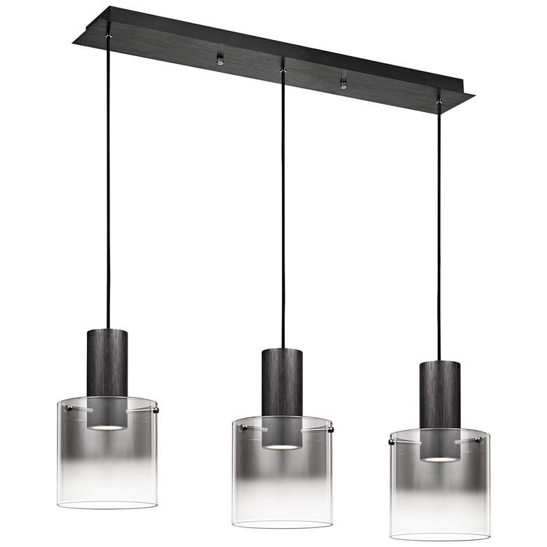 Image 2 Quoizel Kilmer 39 1/2"W Earth Black LED Multi Light Pendant