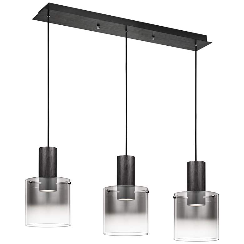 Image 2 Quoizel Kilmer 39 1/2 inchW Earth Black LED Multi Light Pendant