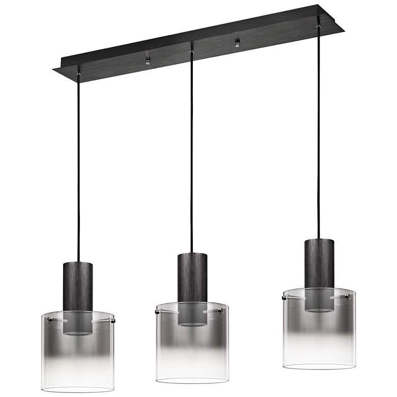 Image 3 Quoizel Kilmer 39 1/2 inchW Earth Black LED Multi Light Pendant more views