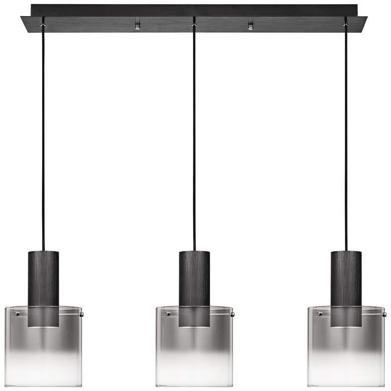 Image 4 Quoizel Kilmer 39 1/2 inchW Earth Black LED Multi Light Pendant more views