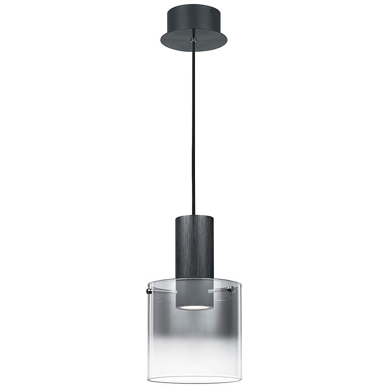 Image 1 Quoizel Kilmer 8.25" Wide LED Black Modern Mini Pendant