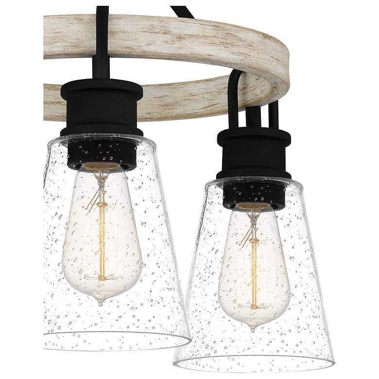 Image 6 Quoizel Kingsbridge 16" Wide Black 3-Light Ceiling Light more views
