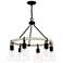 Quoizel Kingsbridge 28" Wide Earth Black 6-Light Ring Chandelier