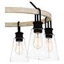 6_Quoizel Kingsbridge 28" Wide Earth Black 6-Light Ring Chandelier more views