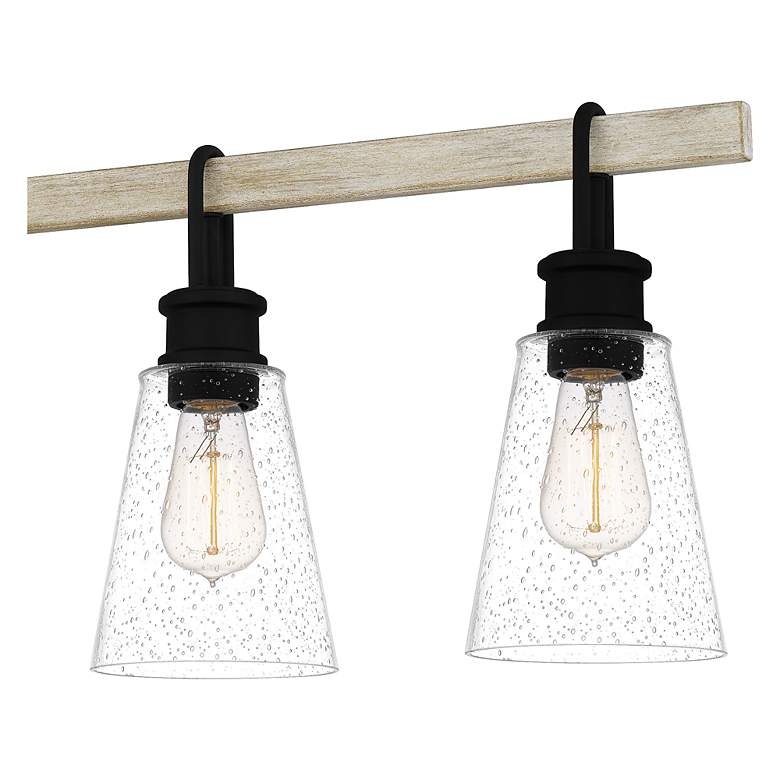 Image 4 Quoizel Kingsbridge 42"W Earth Black 5-Light Island Pendant more views