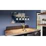 6_Quoizel Kingsbridge 42"W Earth Black 5-Light Island Pendant more views