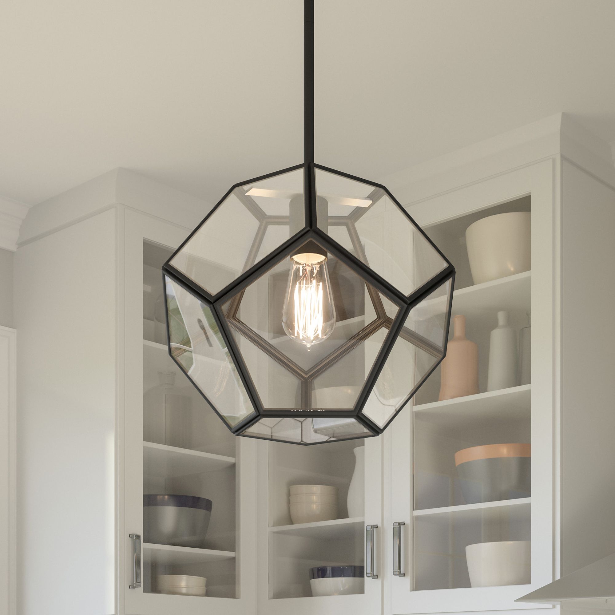 Image Quoizel Kinslee 9 1/2" Wide Matte Black Mini Pendant