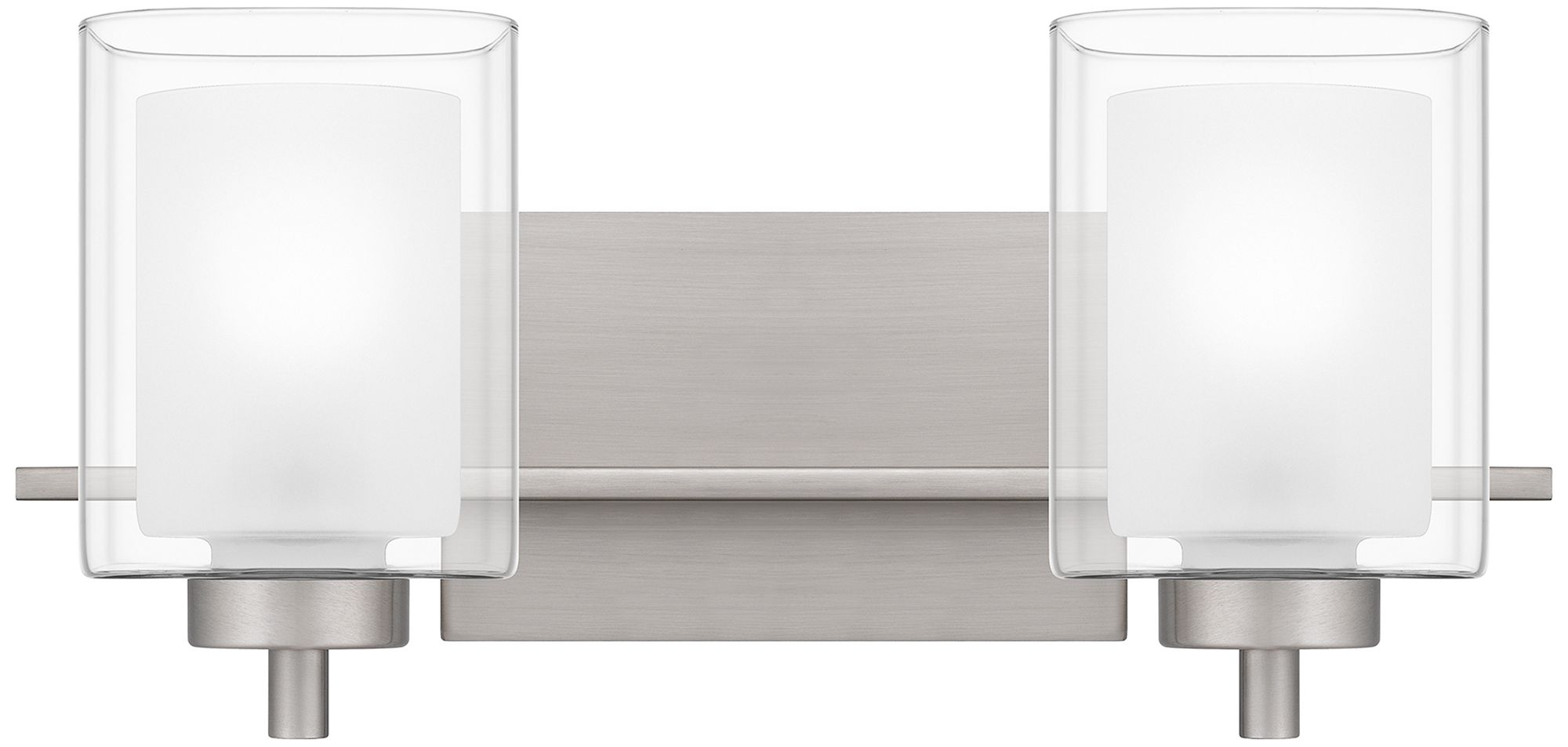Quoizel Kolt 17 1/4" Wide Brushed Nickel 2-Light Bath Light