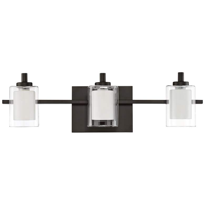Image 1 Quoizel Kolt 21"W Western Bronze 3-Light LED Bath Light