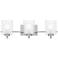 Quoizel Kolt 26" Wide Brushed Nickel 3-Light Vanity Bath Light