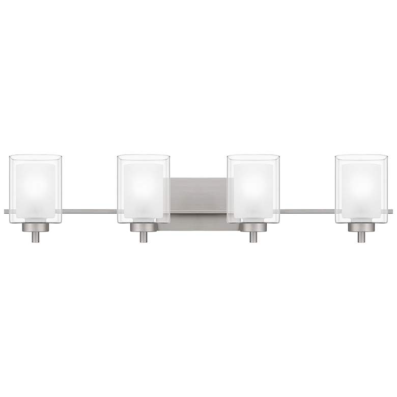 Image 3 Quoizel Kolt 35 3/4" Wide Brushed Nickel 4-Light Bath Light
