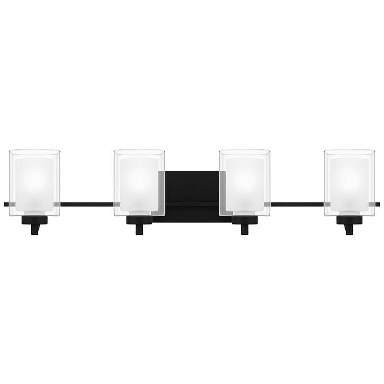 Image 3 Quoizel Kolt 35 3/4" Wide Matte Black 4-Light Bath Light