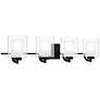 4_Quoizel Kolt 35 3/4" Wide Matte Black 4-Light Bath Light more views