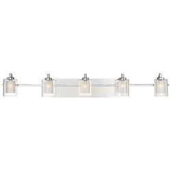 Quoizel Kolt 42" Wide Polished Chrome LED Bath Light