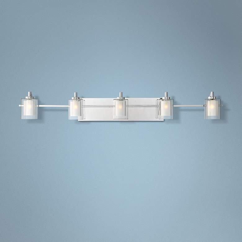Image 1 Quoizel Kolt 42" Wide Polished Chrome LED Bath Light