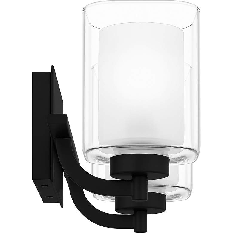 Image 4 Quoizel Kolt 7 3/4" High Matte Black 2-Light Wall Sconce more views