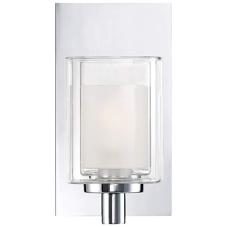 Image 2 Quoizel Kolt 9" White and Clear Glass Chrome Modern LED Bath Light more views