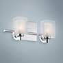 Quoizel Kolt LED 13" Wide Chrome and Glass Bathroom Light