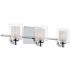 Quoizel Kolt LED 21" Wide Chrome and Glass Bathroom Light