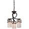 Quoizel Kyle 17" Wide Iron Gate 3-Light Chandelier