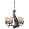 Quoizel Kyle 23" Wide Iron Gate 6-Light Chandelier