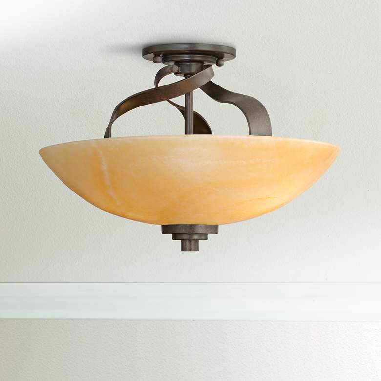 Image 1 Quoizel Kyle Collection 16 inch Wide Ceiling Light Fixture